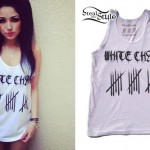 Melissa Marie Green: White Chair Tank Top