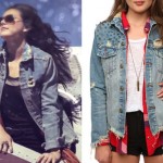 Sierra Kusterbeck: Ripped Denim Jacket