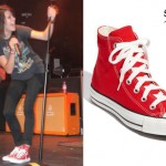 Tay Jardine: Red Converse High-Top Sneakers