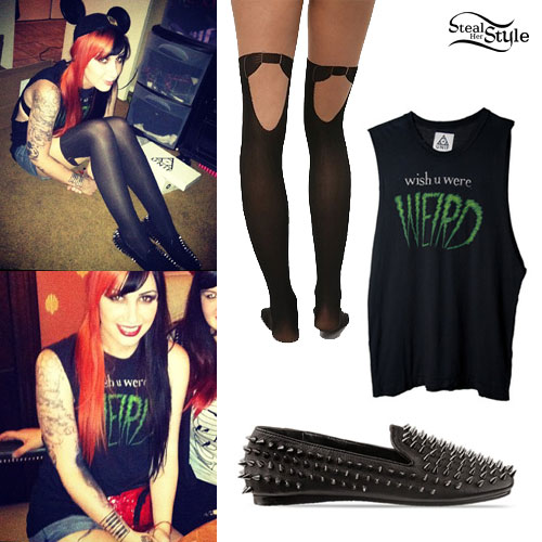 Ash Costello: Spiked Loafers Outfit