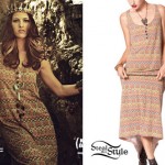 Cassadee Pope: Printed Maxi Dress