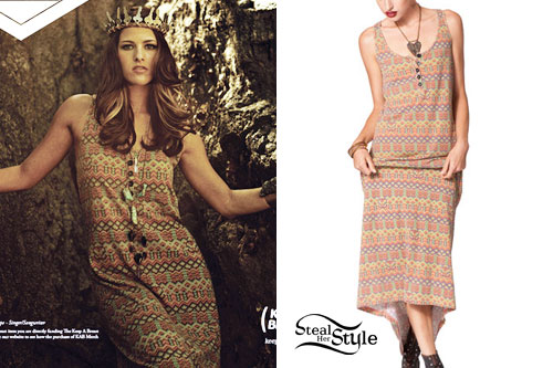 Cassadee Pope: Printed Maxi Dress