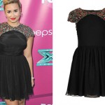 Demi Lovato: Embellished Black Dress