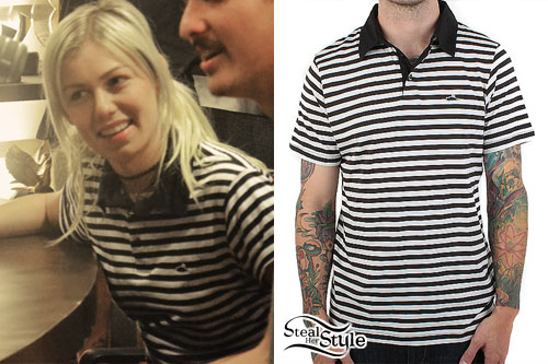 Jenna McDougall: Striped Polo Shirt