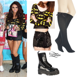 Jesy Nelson: Batman Bodysuit Outfit | Steal Her Style