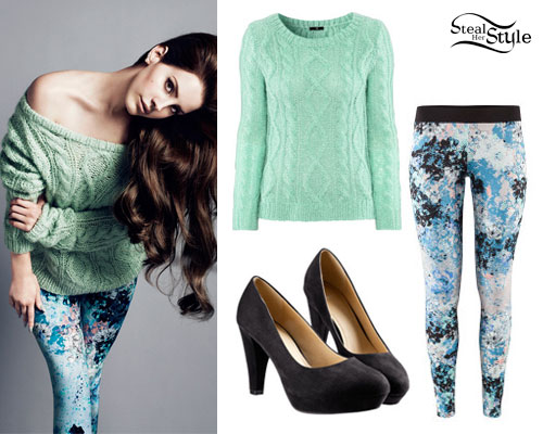 Lana Del Rey: H&M Mint Green Sweater