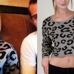 Hayley Williams: Gray Leopard Sweater
