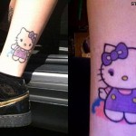Lil Debbie Hello Kitty tattoo