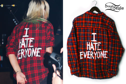 Jenna McDougall: I Hate Everyone Plaid Shirt