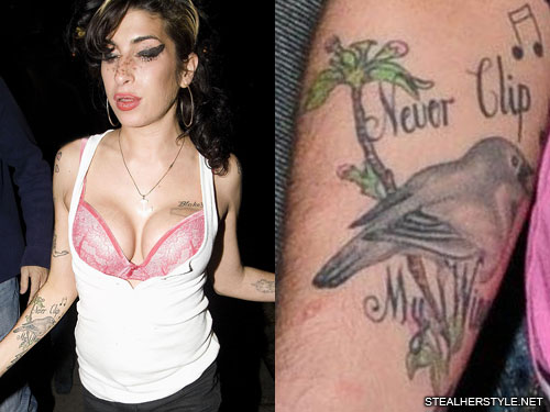 The bird tattoo on Amy Winehouse’s forearm was chirping music not...
