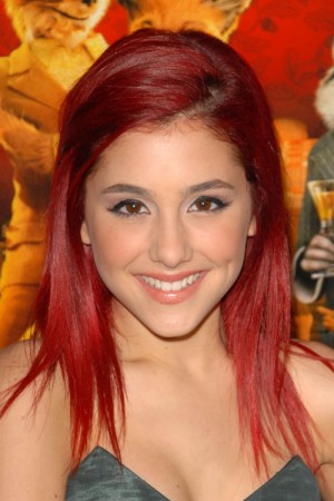 Ariana Grande Straight Red Hairstyle | Steal Her Style