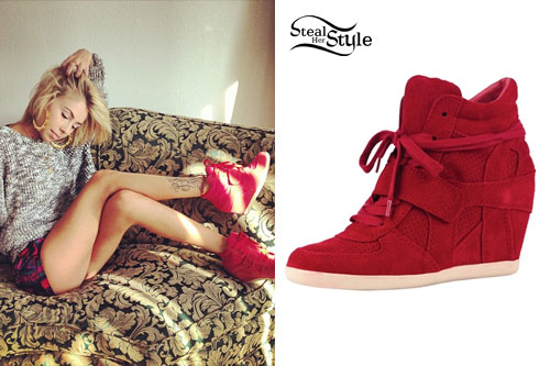 Lil Debbie: Red Sneaker Wedges