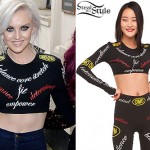 Perrie Edwards: Long Sleeve Gym Crop Top