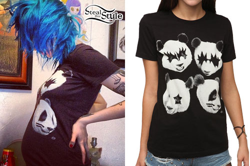 Sherri DuPree-Bemis: Kiss Panda T-Shirt
