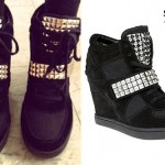 Allison Green: Studded Wedge Sneakers