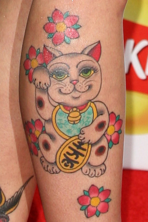 tattoo lucky cat