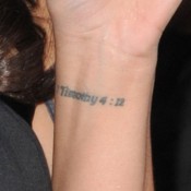 Jordin Sparks' Hebrew Back Tattoo | Steal Her Style