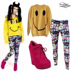 Kreayshawn: Hello Kitty Leggings, Smiley Sweater
