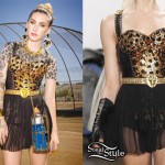 Kreayshawn: Leopard Tops & Chiffon Skirt