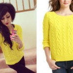 Melissa Marie Green: Yellow Cable Sweater