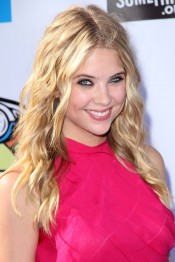 Ashley Benson Curly Golden Blonde Hairstyle | Steal Her Style