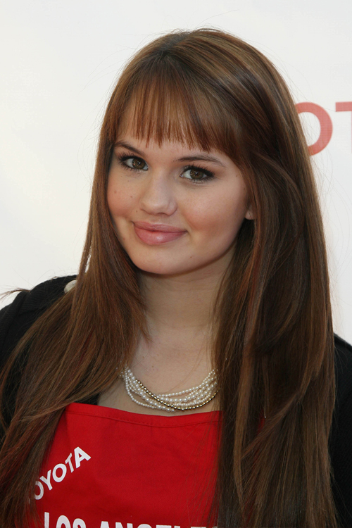 Debby Ryan Straight Light Brown Angled, Straight Bangs Hairstyle Steal Her ...