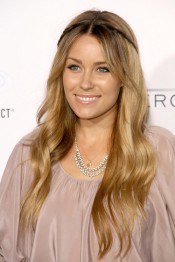 Lauren Conrad Wavy Honey Blonde Crown Braid Hairstyle | Steal Her Style