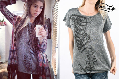 Christina Perri: Sparkly Skeleton T-Shirt