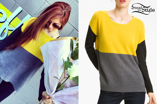 Christina Perri: Colorblock Sweater