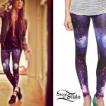 Christina Perri: Galaxy Print Leggings