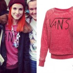 Hayley Williams: Red Vans Sweater