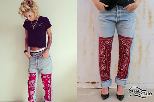 Lil Debbie: Vintage Bandana Jeans