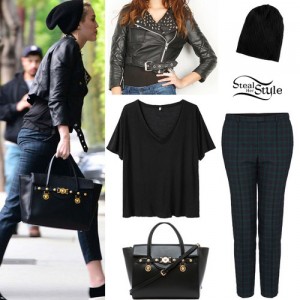 Miley Cyrus: Plaid Pants Outfit | Steal Her Style