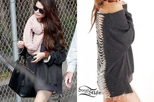Selena Gomez: Slit Back Sweatshirt