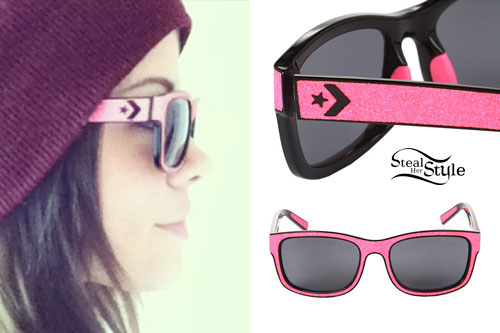Tay Jardine: Pink Converse Sunglasses