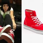 Tay Jardine: Red High Top Vans