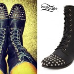 Anissa Rodriguez: Studded Combat Boots