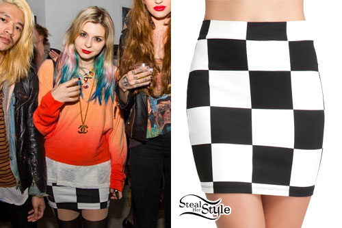 Colette Carr: Checkerboard Mini Skirt