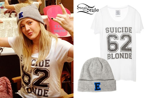 Ellie Goulding: E Beanie, Suicide Blonde Tee