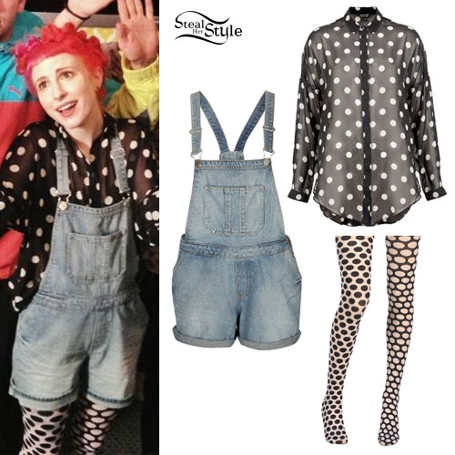 Hayley Williams: Polka Dots & Overalls Outfits