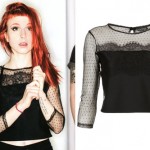 Hayley Williams: Mesh & Lace Crop Top