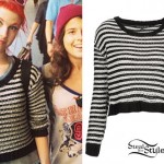Hayley Williams: Striped Crop Sweater