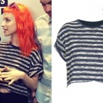 Hayley Williams: Striped Cropped Tee