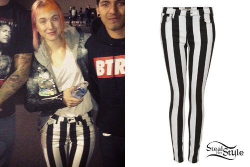 styling black and white striped pants