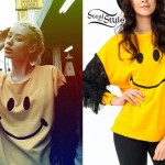Iggy Azalea: Fringe Smiley Face Top
