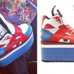 Kerli: Red White & Blue Platform Sneakers