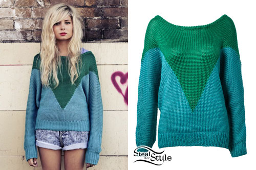 Nina Nesbitt: Stay Out Green & Blue Sweater