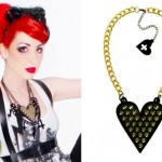 Ash Costello: Heart Spike Necklace