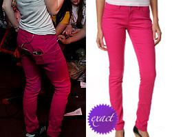 fuschia pink jeans