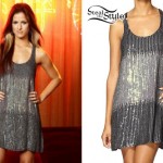 Cassadee Pope: Silver Sequin Dress